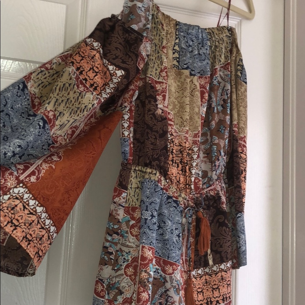 Multi Patterned Romper